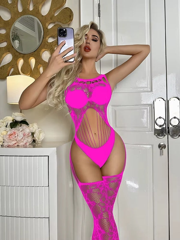G004 Exotic Garters Belt Bodystocking