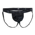 AE01 Black Faux Leather Jockstrap