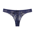 F911 Blue Sexy Lady Lace Thong Seductive Low-waist T-Back Undie