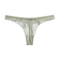 F911 Green Sexy Lady Lace Thong Seductive Low-waist T-Back Undie