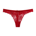 F911 Red Sexy Lady Lace Thong Seductive Low-waist T-Back Undie