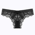 1935 Black Sexy Low-Rise Pure Temptation Lace Panties with Cute Bow