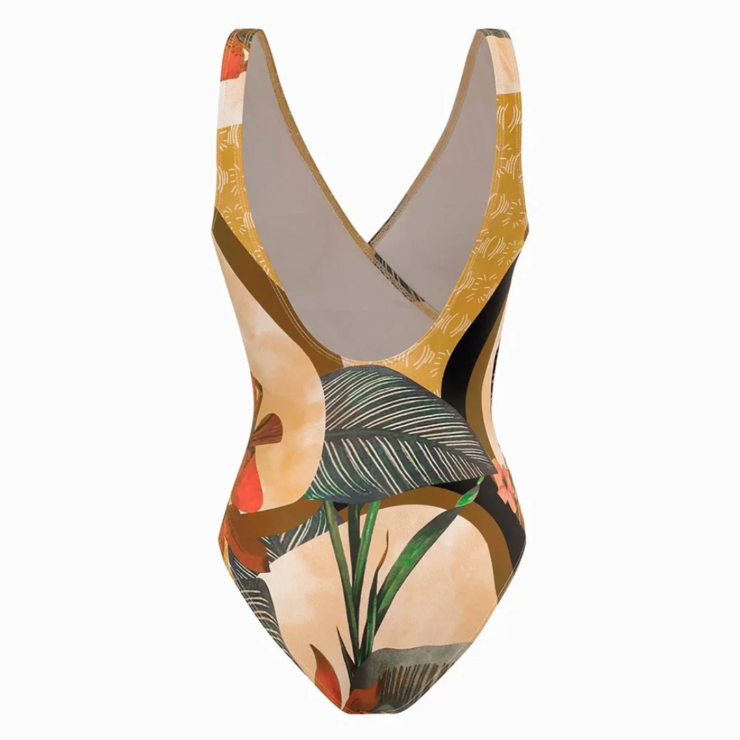 FS87 One Piece With Skirt Style Cover Up