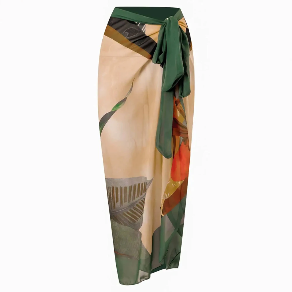FS87 One Piece With Skirt Style Cover Up