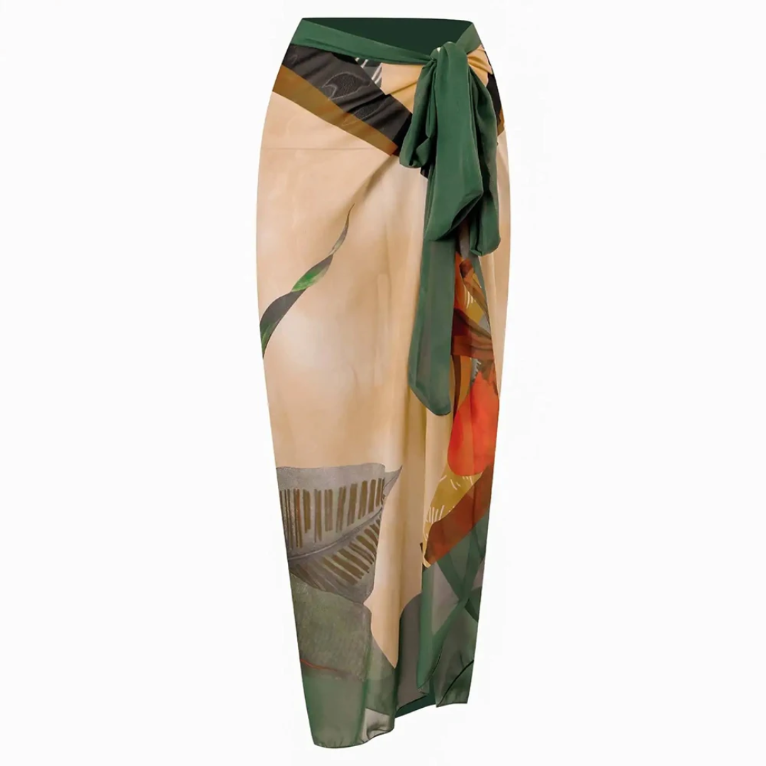 FS87 One Piece With Skirt Style Cover Up