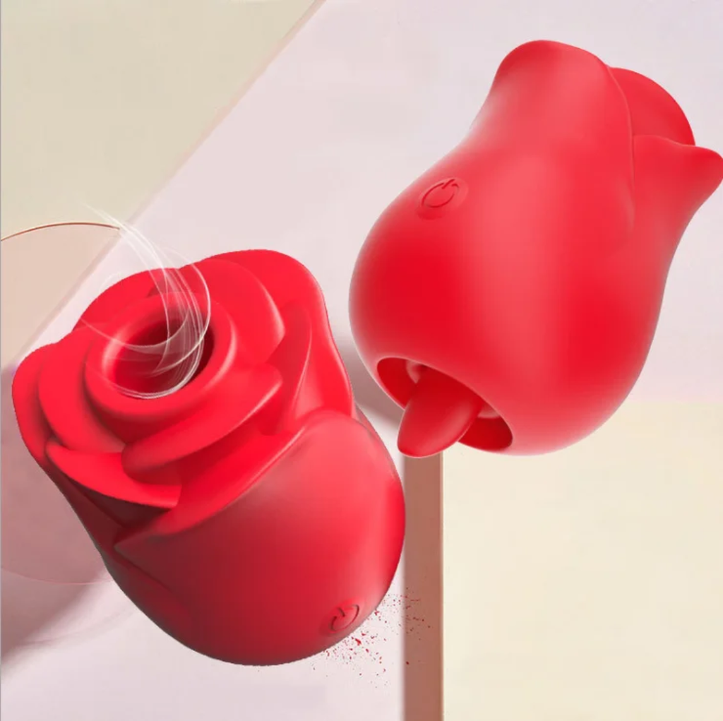 RS34 Rose Clit Sucker with Tongue