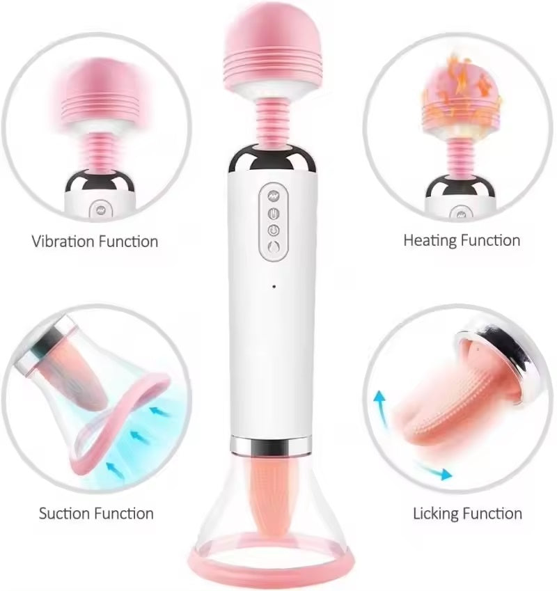 X322 Triple Threat Silicone Clitoris Masturbator