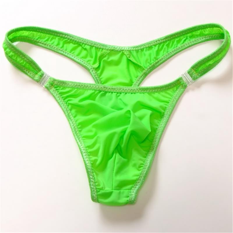 A154 Low Rise Translucent Nylon Men Thongs