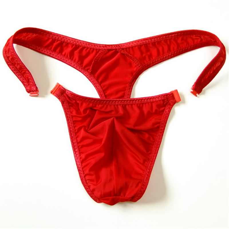 A154 Low Rise Translucent Nylon Men Thongs