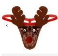 MJ115 Brown Velvet Deer G-String