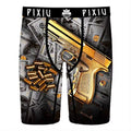 MX25 Monster Money and Gun Design Men Boxer