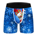 M398M Snowman Front Men Digital Printed Midi Boxer