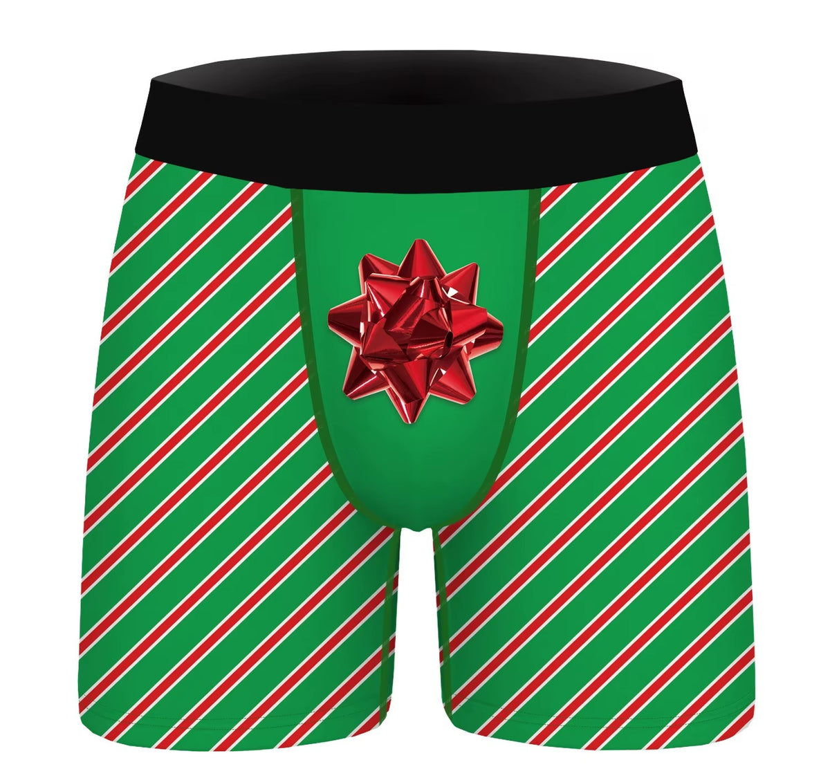 M398S X-MAS Bow Costume Boxer Shorts