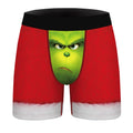 M398R Grinch Face Men Digital Printed Midi Boxer