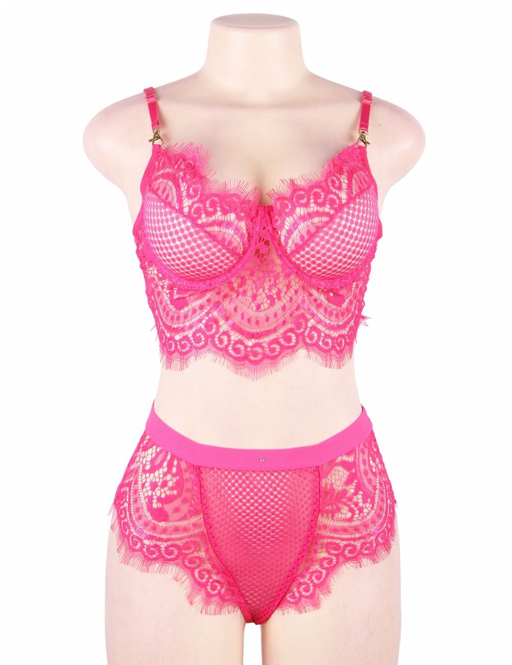 RY57  Custom High Quality Beautiful Lace Lingerie Bra Set