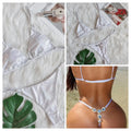 S102  Plain Triangle Bikini Swimsuit