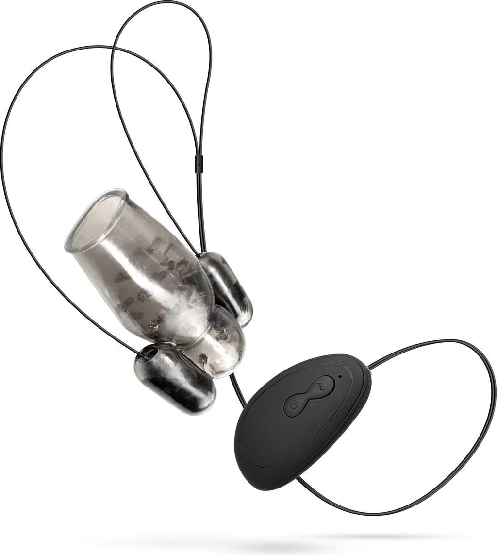 X019 -  20 Speeds Black Color Penis Trainer with 2 Vibrators