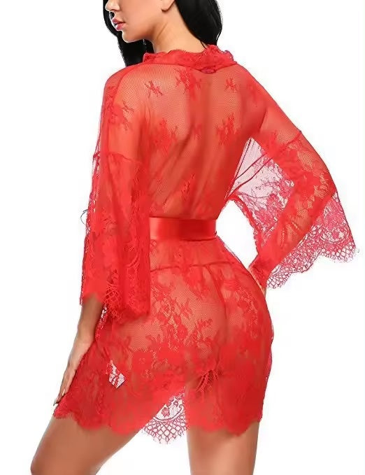 Y281 Lace Robe w/T-String