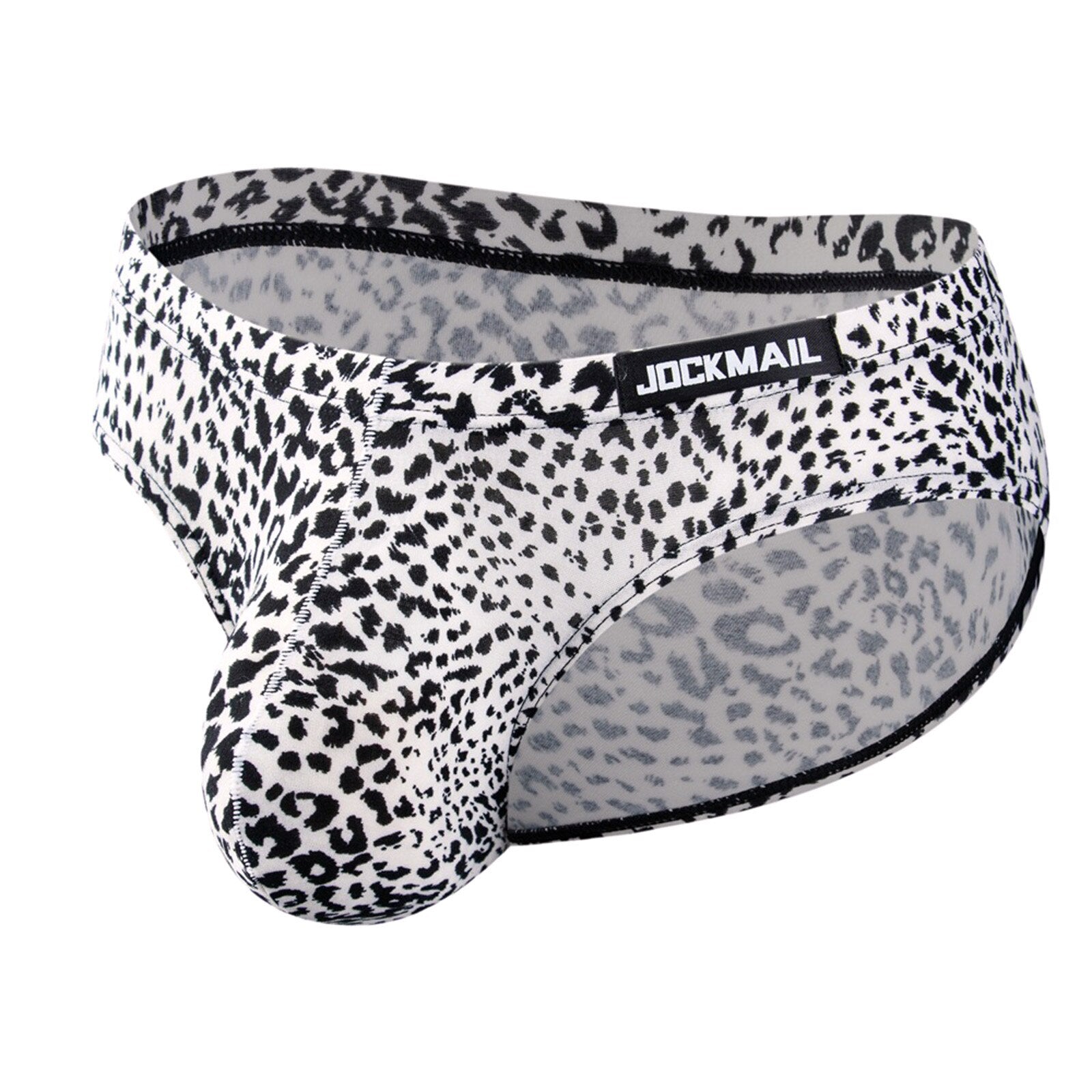 J394 Mid Rise Leopard Print Men Brief