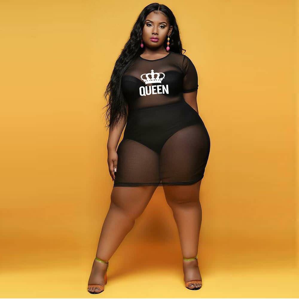 C193 Queen Perspective Cover Up Dress