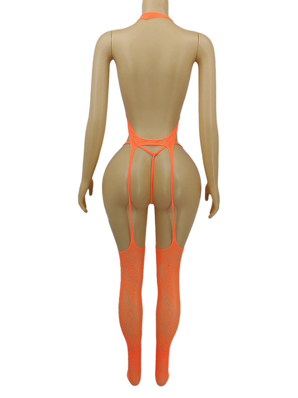 A1332 Suspender Bow Accent and Matching G-Sting Bodystocking
