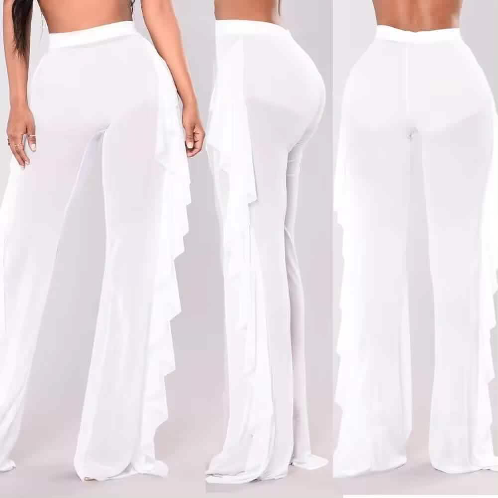 AL400 Mesh Pants Sheer Swimsuit Cover Up