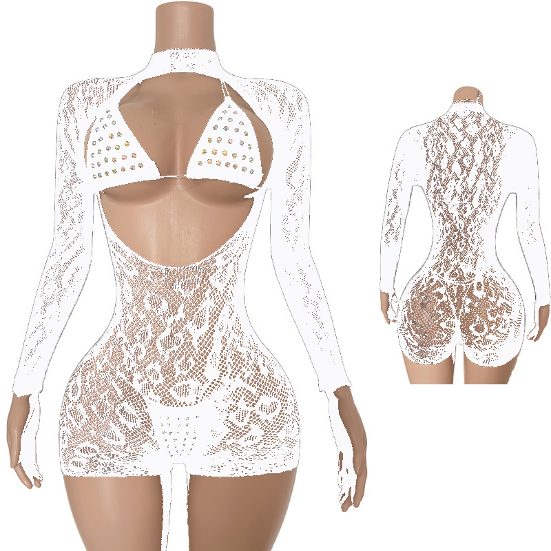 L215 - 3Pieces Exotic Dancewear Diamond Outfits