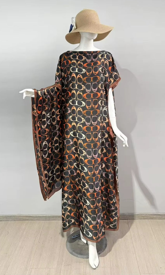 CM Satin Full Length Kaftan/MooMoo
