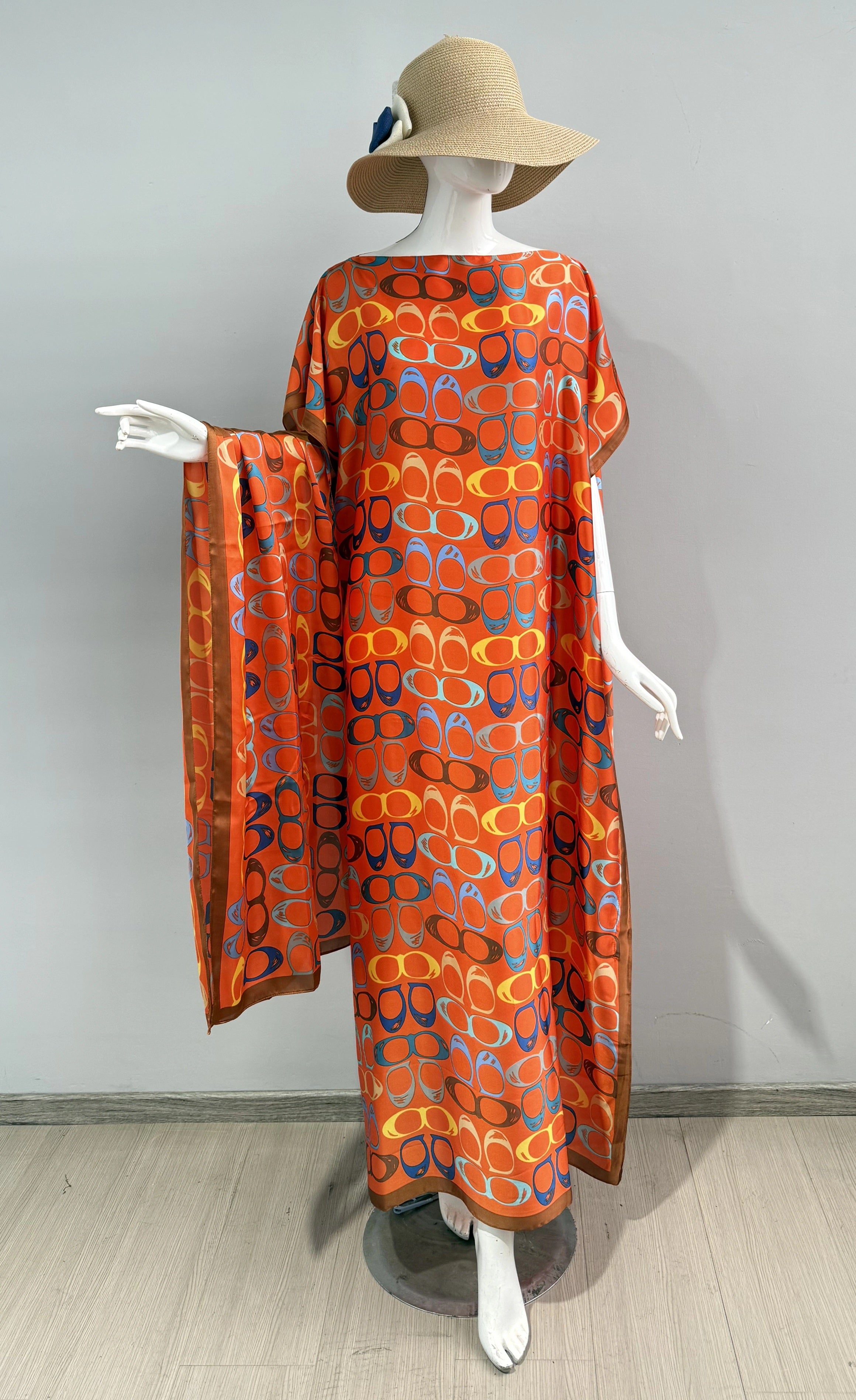 CM Satin Full Length Kaftan/MooMoo