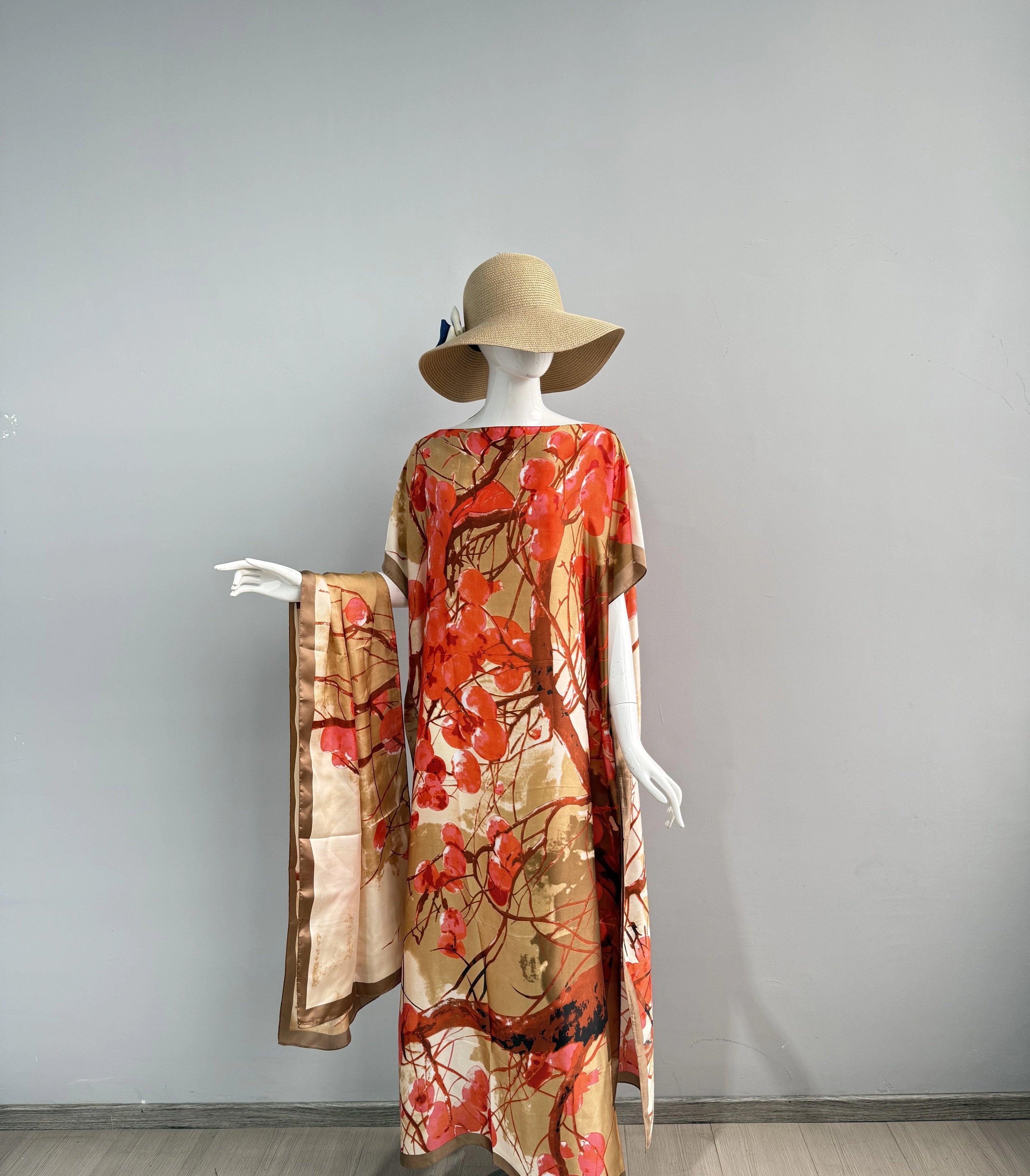 CM Satin Full Length Kaftan/MooMoo