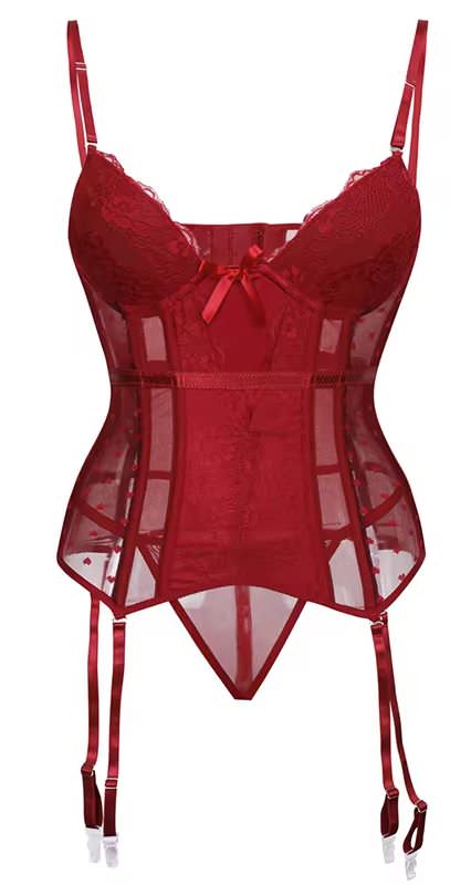 P857 Bustier with Adjustable Back Hook and Eye Closure