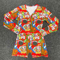 C008 Fruit Loops Inspired Long Sleeve Short Onesie