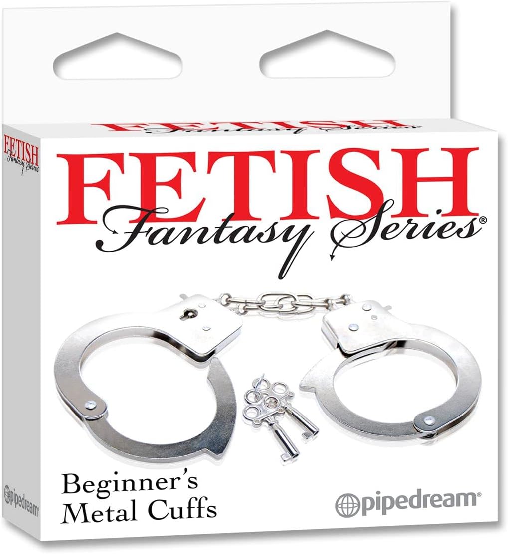 PD38 Fetish Fantasy Series Beginner's Metal Cuffs