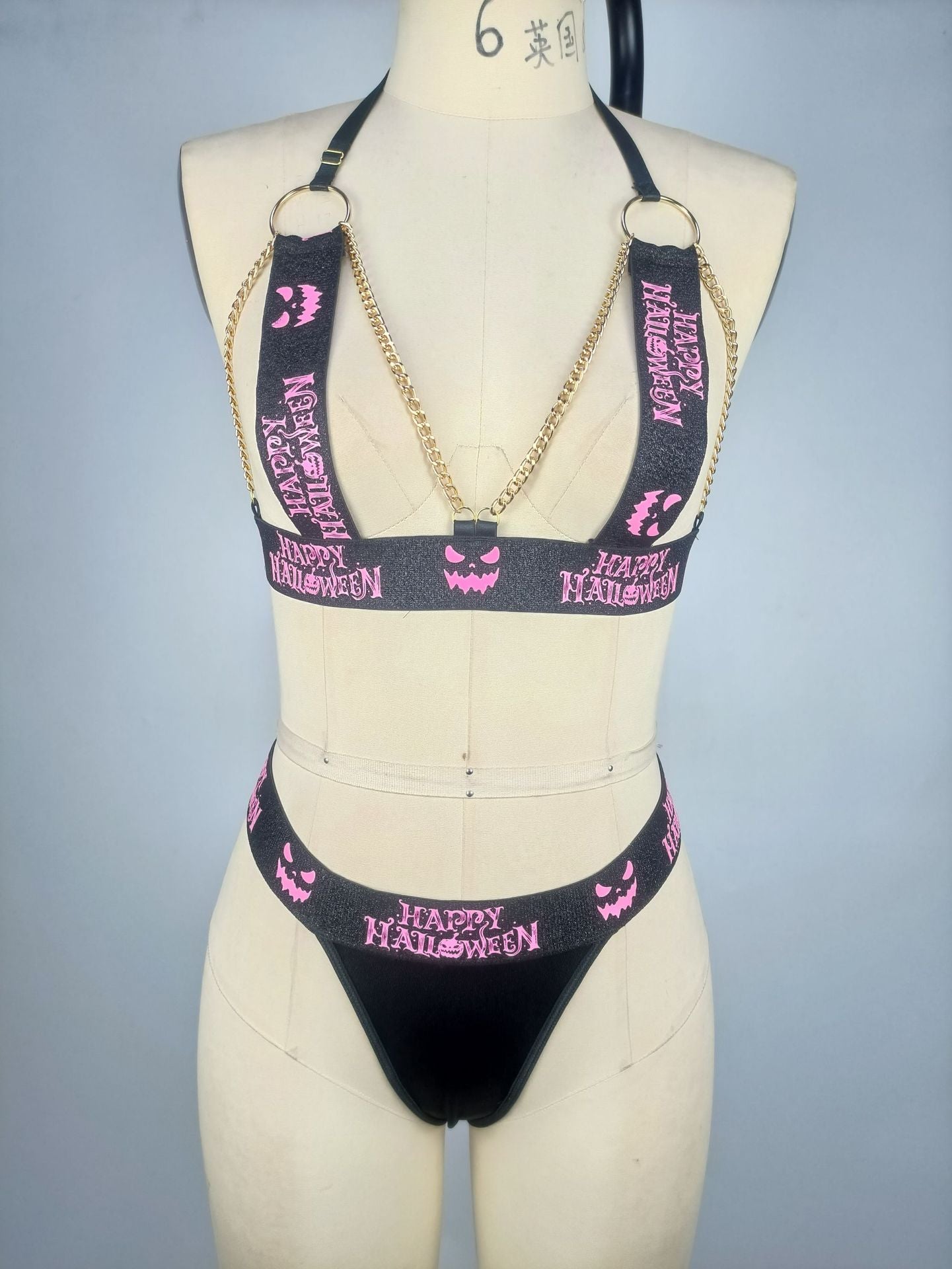 CH23 Chain Happy Halloween Thong Set