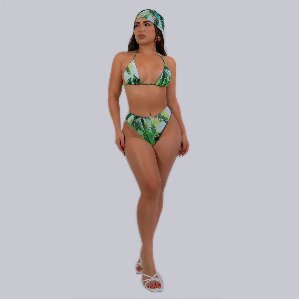 CL73 Three Piece Bikini and Pencil Skirt Cover Up