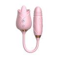 T970 Tongue Rose Shape Toy With Penis Dildo Vibrator