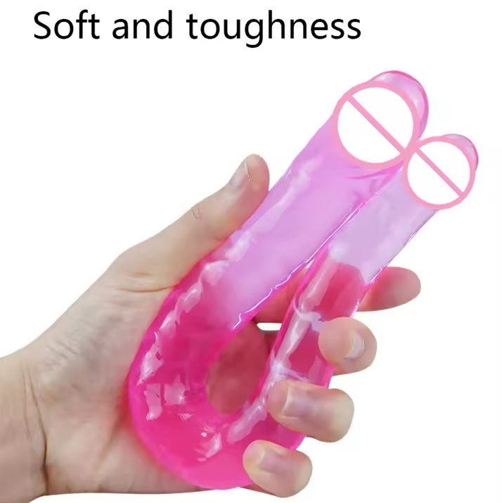 G117 U Shape Soft Jelly Double Dong