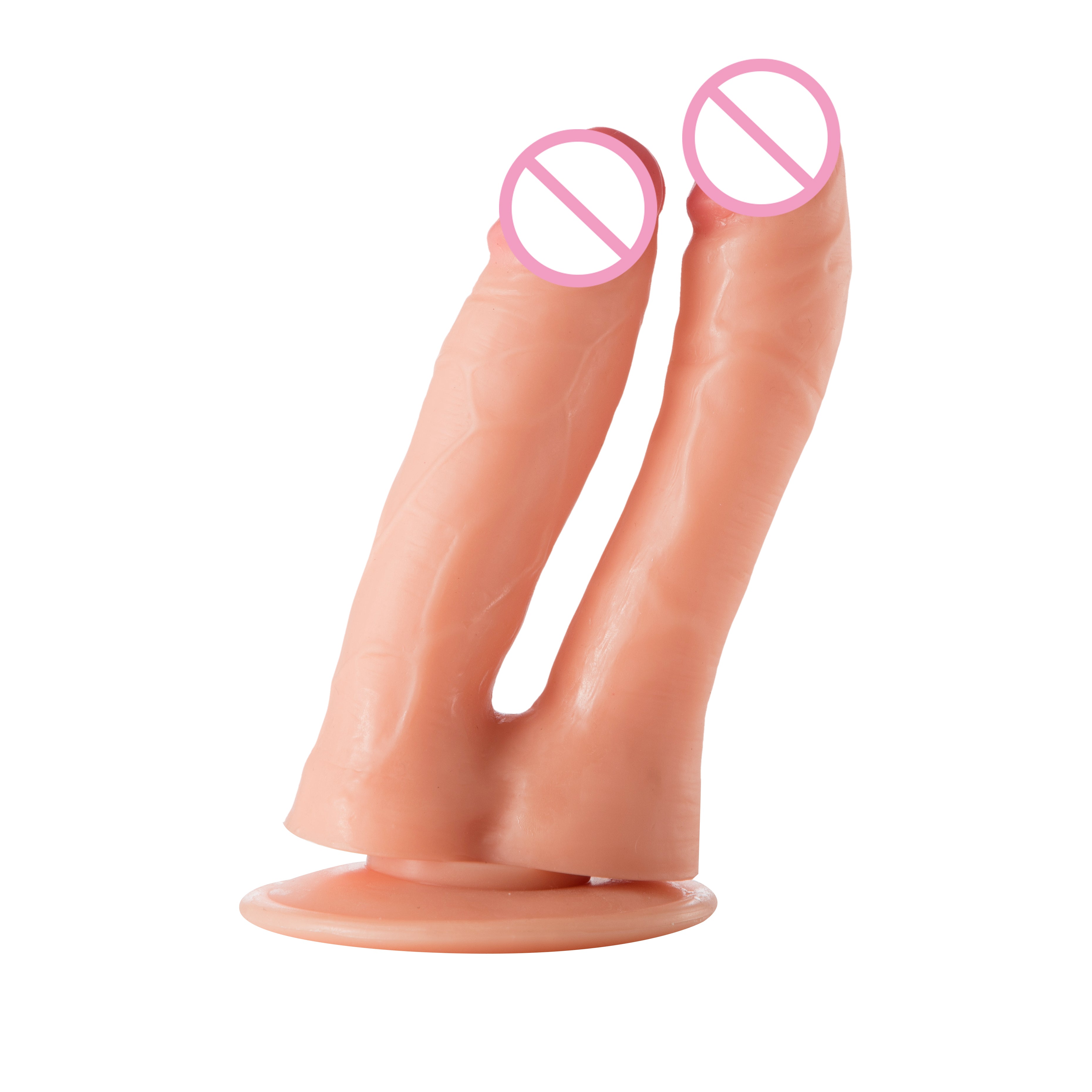 D112 Ultra Soft Realistic Double Dildo