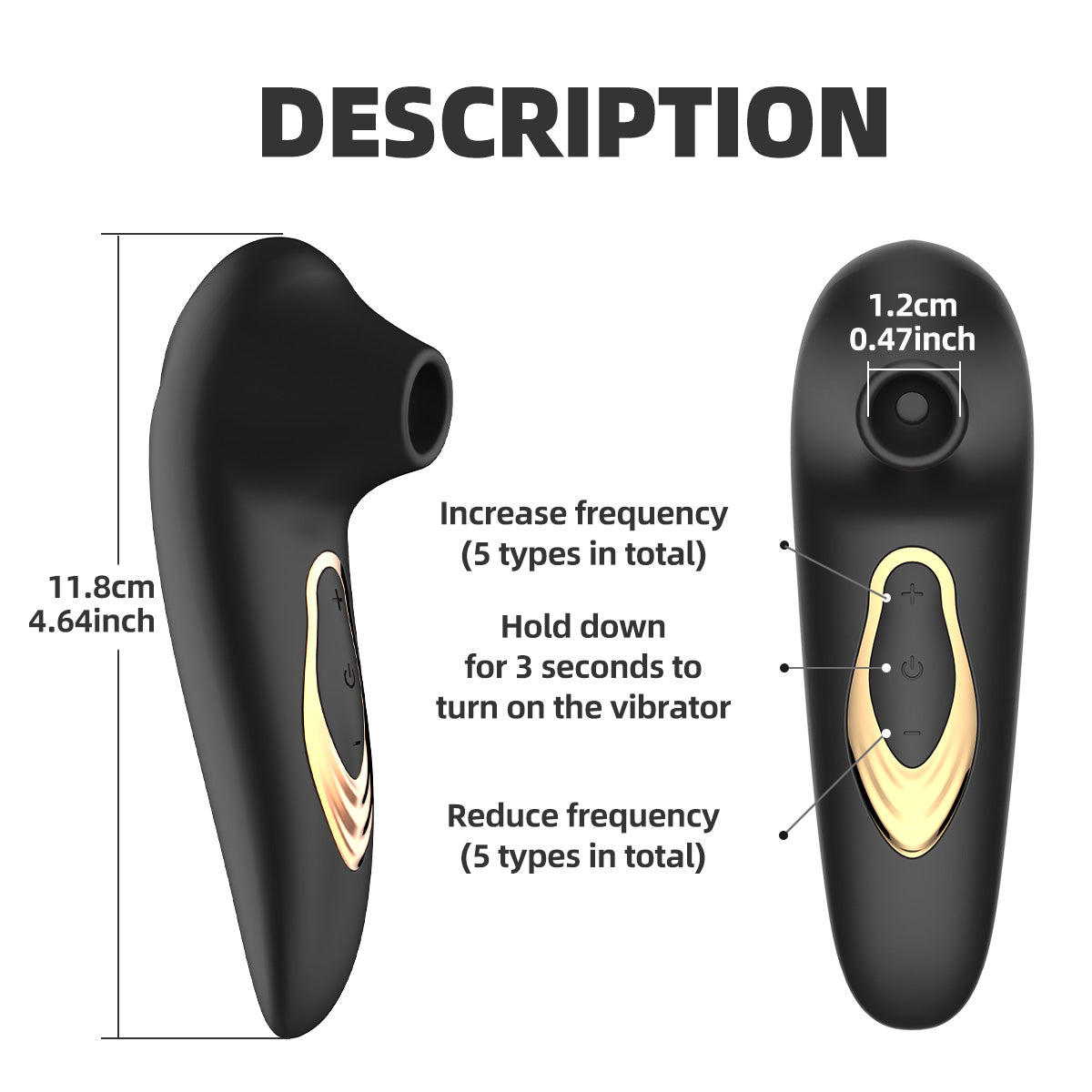 YF56 Clitoral Suction Vibrator 7 Intense Modes