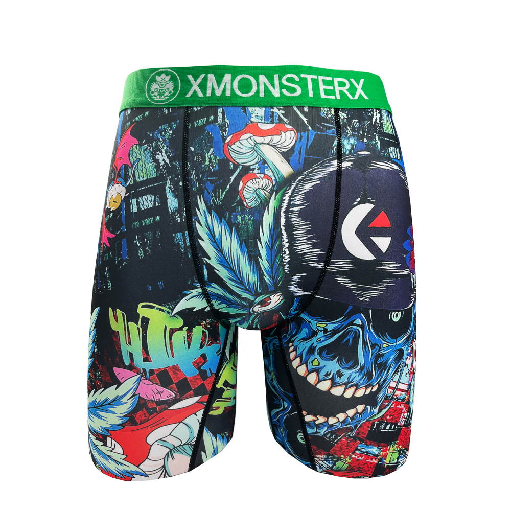 MX22 Monster Skull and Mushroom Men Boxer