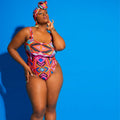 KM151 Aztex Multi Color One Piece Swimsuit