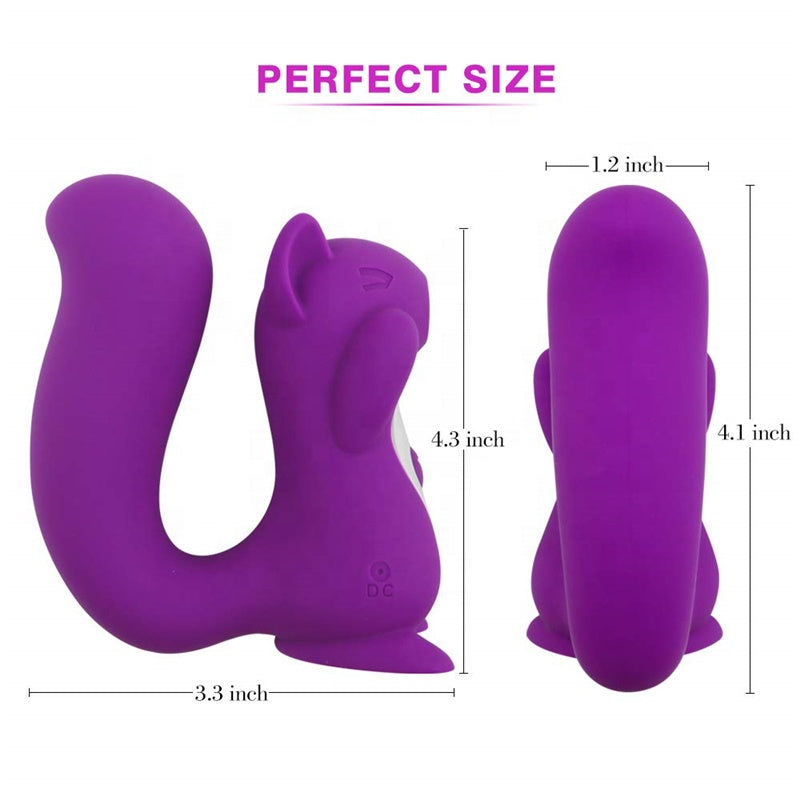 S039 Silicone Squirrel Clitoral Sucking Massager