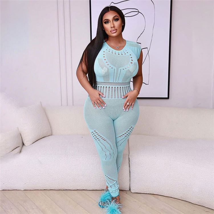 8818 Footless Sleeveless Bodystocking/Romper