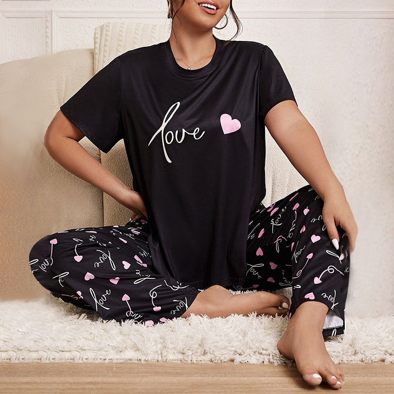 PS13 Two-piece Short-sleeved Sleepwear