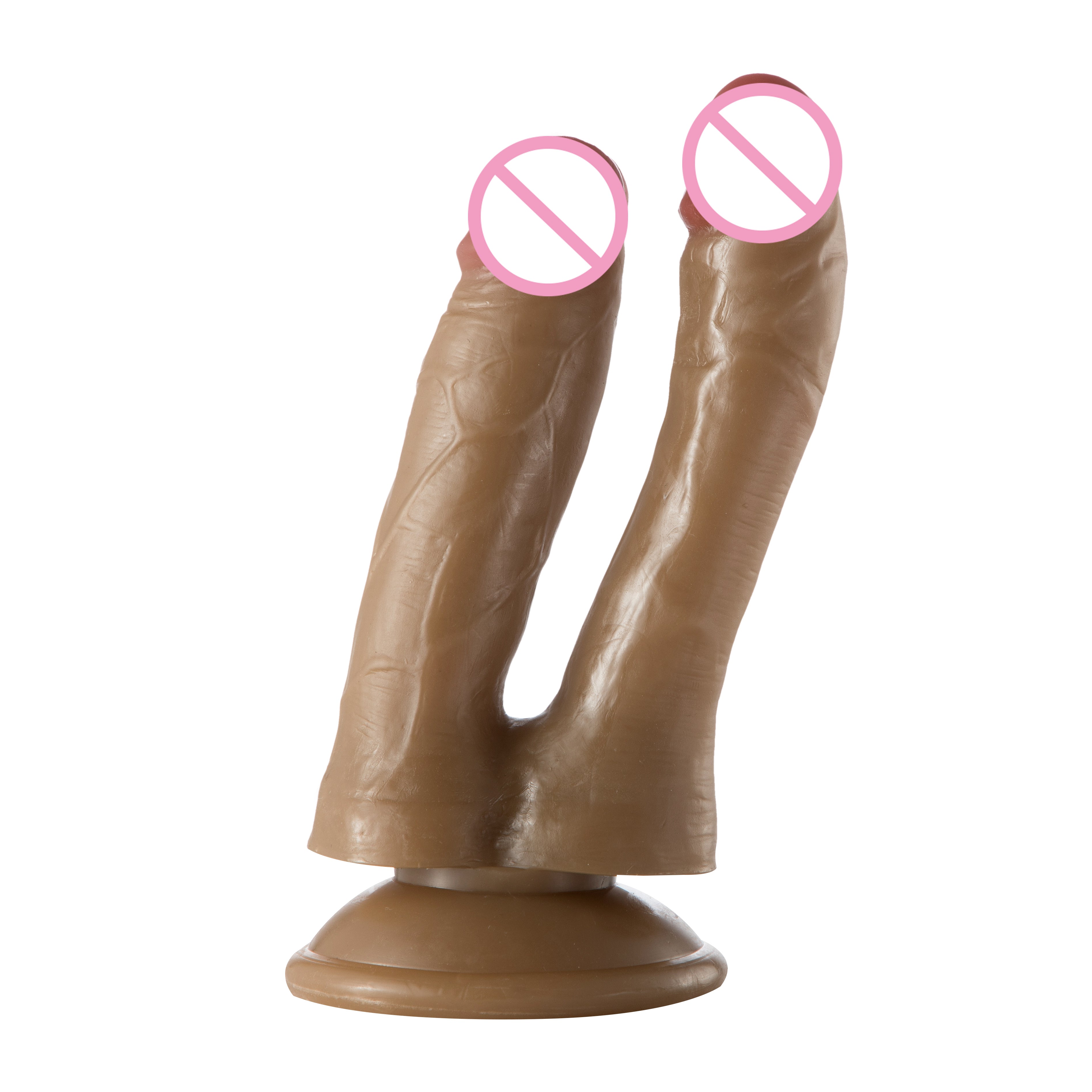 D112 Ultra Soft Realistic Double Dildo