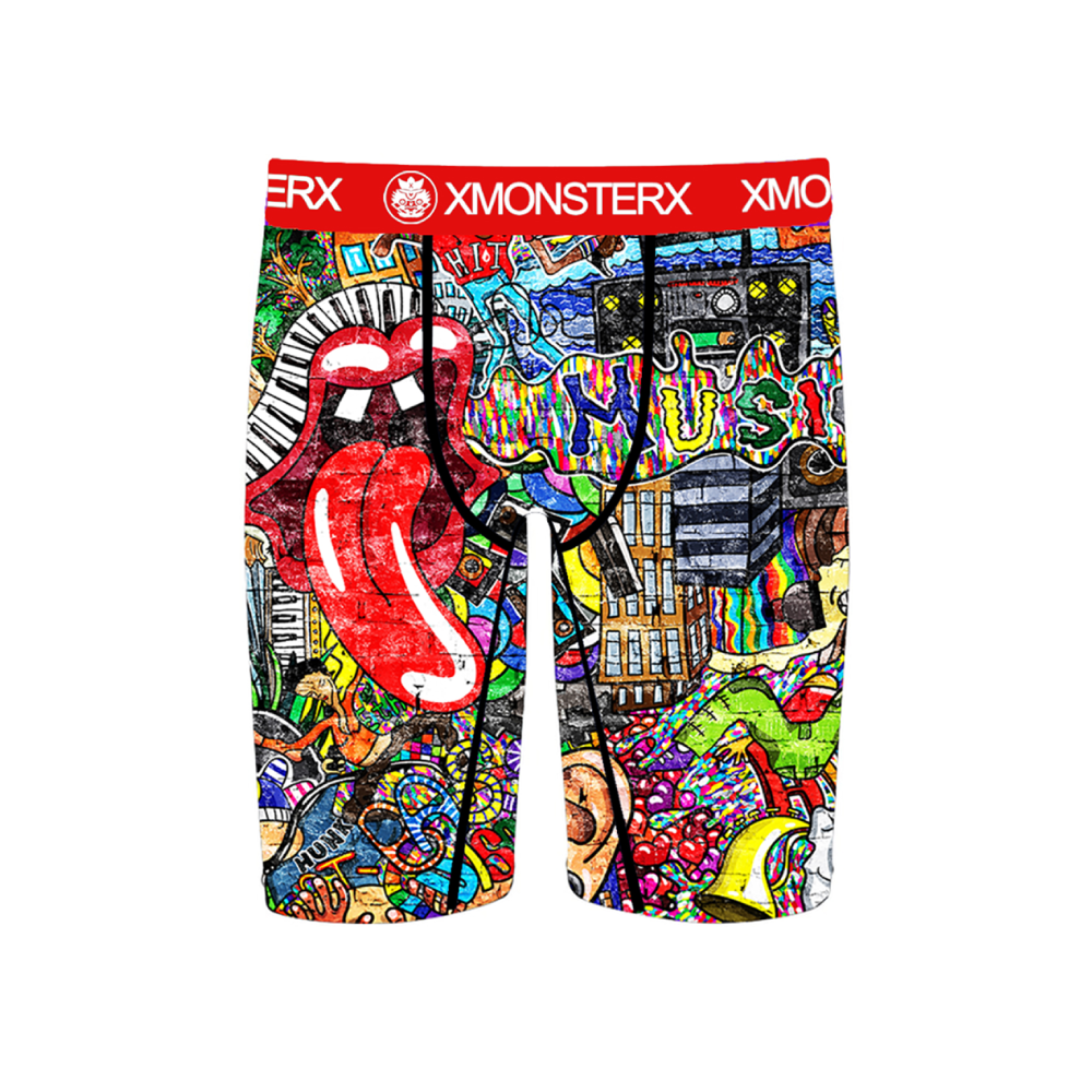 MX02 Monster Graffiti Printed Men Boxer