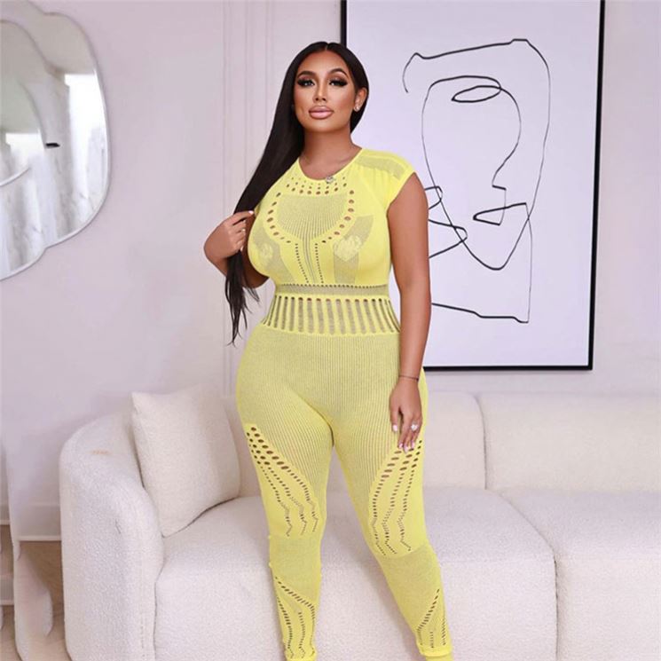 8818 Footless Sleeveless Bodystocking/Romper