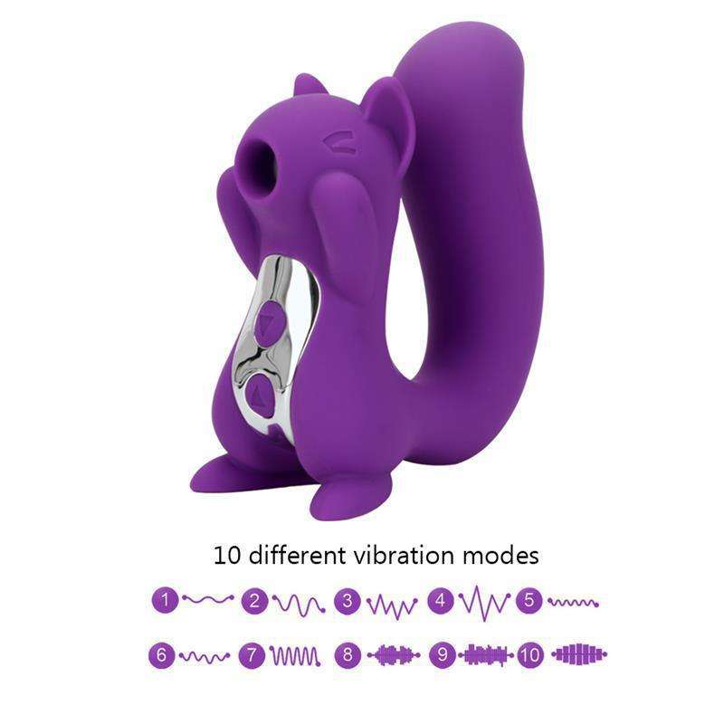 S039 Silicone Squirrel Clitoral Sucking Massager