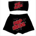 B919 Candy Inspired Bandeau Top Pajama Set