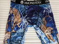 XM33 Blue Palm Trees with Tiger Print Men Boxer